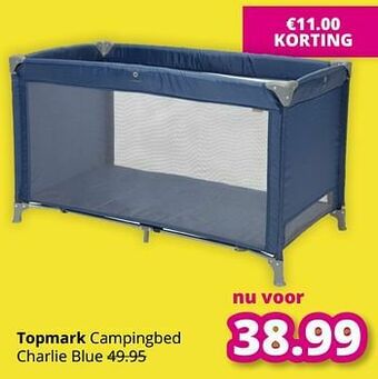 Baby & Tiener Topmark campingbed charlie blue aanbieding