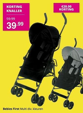 Baby & Tiener Bebies first multi aanbieding