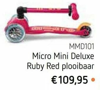 Mmd101 micro mini deluxe ruby red plooibaar