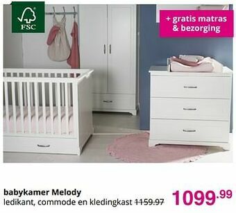 Baby & Tiener Babykamer melody aanbieding