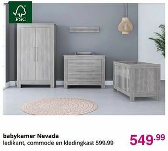 Baby & Tiener Babykamer nevada aanbieding