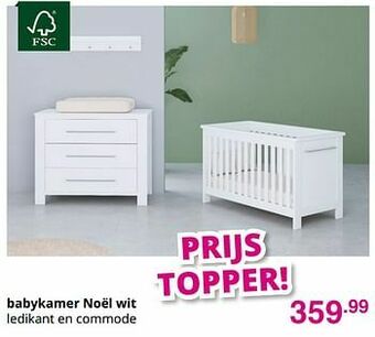 Baby & Tiener Babykamer noël wit aanbieding