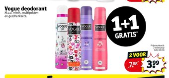 Kruidvat Vogue deodorant aanbieding