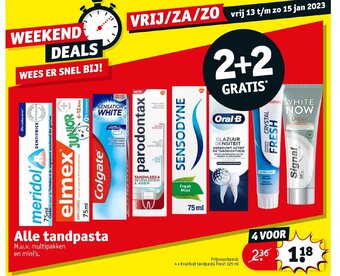 Kruidvat Alle tandpasta aanbieding