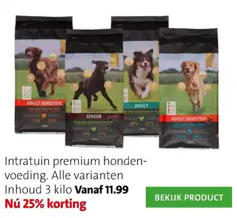 Intratuin Intratuin Premium hondenvoeding 3kg aanbieding