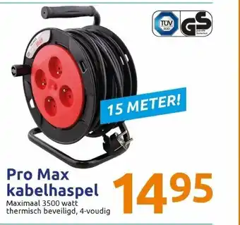 Action Pro Max Kabelhaspel 15m aanbieding
