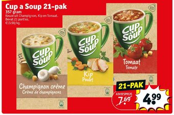 Kruidvat Cup a soup 21-pak 357 gram aanbieding