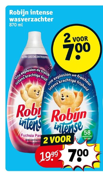 Kruidvat Robijn intense wasverzachter 870ml aanbieding