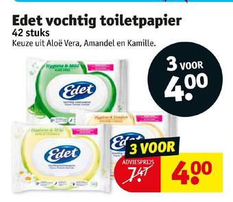 Kruidvat Edet vochtig toiletpapier aanbieding