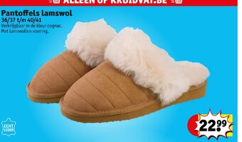 Kruidvat Pantoffels lamswol 36/37 t/m 40/41 aanbieding