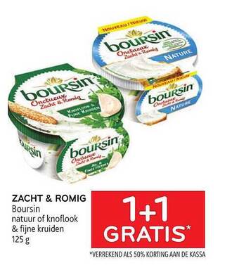 Alvo Zacht & romig boursin aanbieding