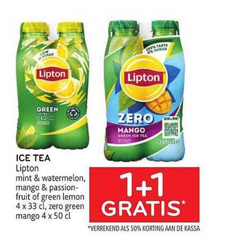 Alvo Ice tea lipton aanbieding
