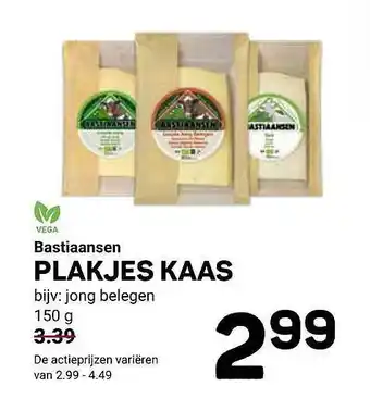 Ekoplaza Bastiaansen plakjes kaas aanbieding