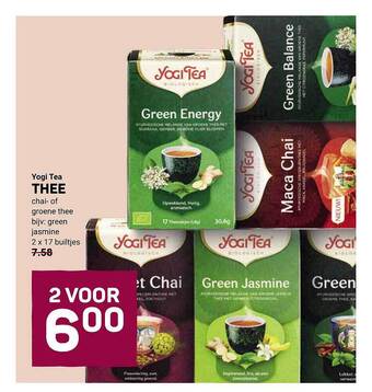 Ekoplaza Yogi tea thee aanbieding