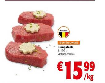 Colruyt Rumpsteak aanbieding