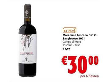 Maremma toscana doc sangiovese campo al moro