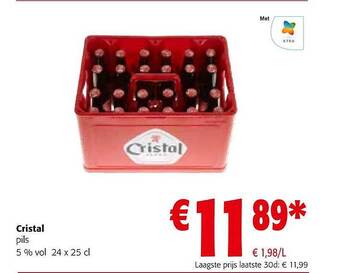 Colruyt Cristal pils aanbieding