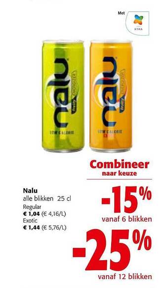 Colruyt Nalu aanbieding