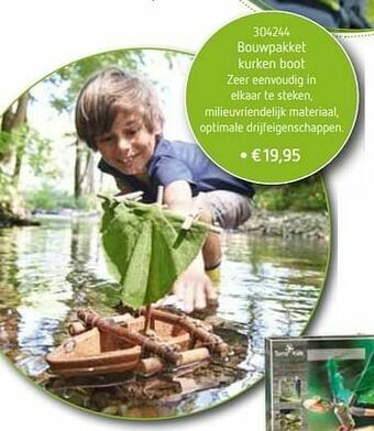 Krokodil Bouwpakket kurken boot aanbieding