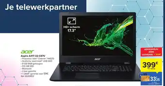 Carrefour Acer aspire A317-32-C87V 17,3" ref. 6530953 aanbieding