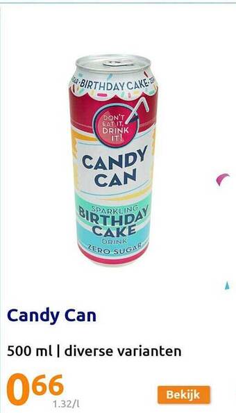 Action Candy can aanbieding