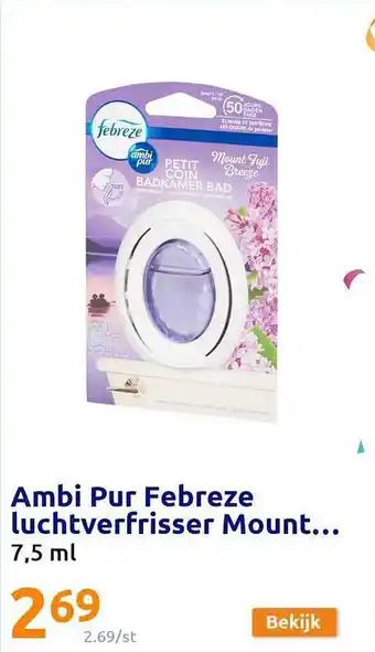 Action Ambi pur febreze luchtverfrisser mount aanbieding
