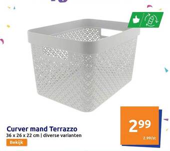 Action Curver mand terrazzo aanbieding