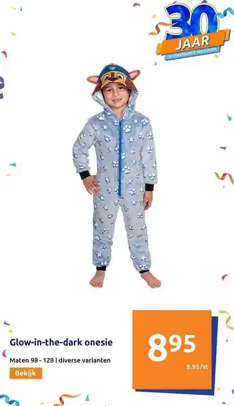 Action Glowintedark onesie aanbieding