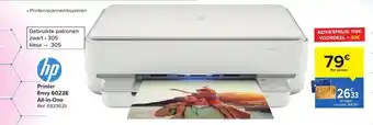 Carrefour HP printer envy 6022E all-in-one ref. 6933635 aanbieding