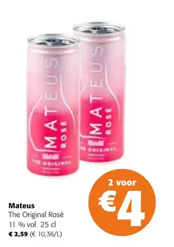 Colruyt Mateus the original rose 25cl aanbieding