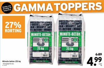 GAMMA Minute beton 25kg aanbieding