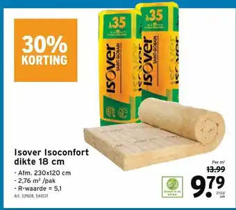 GAMMA Isover Isoconfort dikte 18cm aanbieding