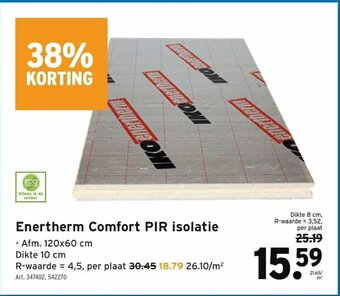 GAMMA Enertherm Comfort PIR isolatie aanbieding