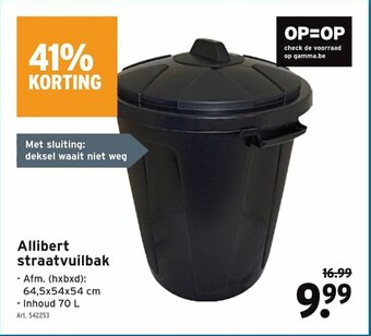 GAMMA Allibert straatvuilbak aanbieding