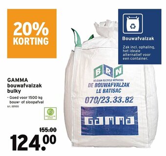 GAMMA Gamma bouwafvalzak bulky aanbieding