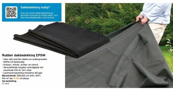 GAMMA Rubber dakbedekking EPDM aanbieding
