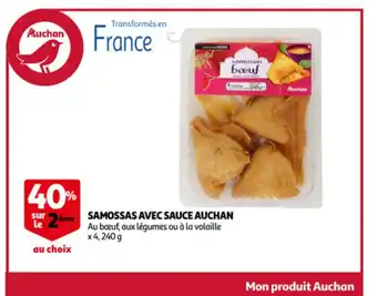 Auchan Samossas avec sauce auchan aanbieding