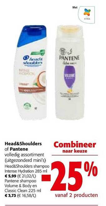 Colruyt Head&shoulders of pantene shampoo aanbieding
