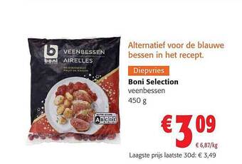Colruyt Boni selection veenbessen aanbieding
