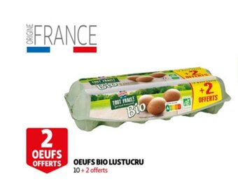Auchan Oeufs bio lustucru aanbieding