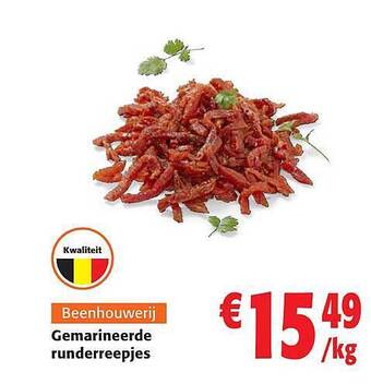 Colruyt Gemarineerde runderreepjes aanbieding