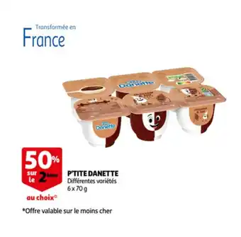 Auchan P'tite danette 6x70g aanbieding