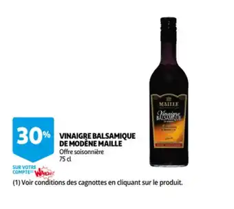 Auchan Vinaigre balsamique de modene maile 75cl aanbieding