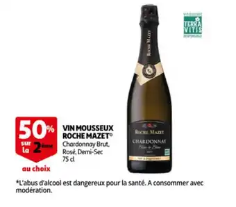 Auchan Vin mousseux roche mazet 75cl aanbieding