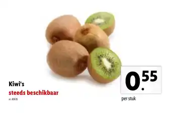 Lidl Kiwi's steeds beschikbaar aanbieding