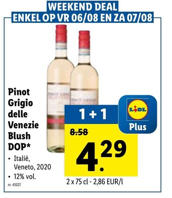 Pinot grigio delle venezie blush dop