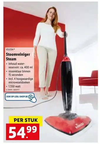 Lidl Stoomreigniger steam aanbieding