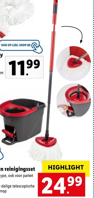 Lidl Easy wring & clean reinigingsset aanbieding
