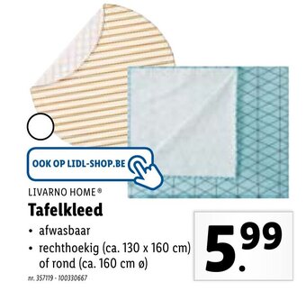 Lidl Tafelkleed aanbieding