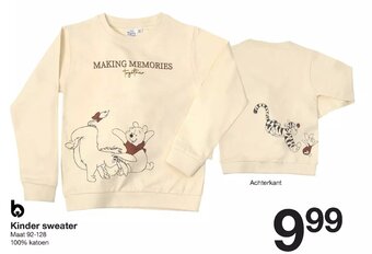 Zeeman Kinder Sweater Maat 92-128 aanbieding